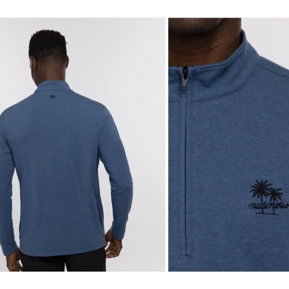 Travis Mathew Washington Logo Quarter Zip Pull Over NWT Small